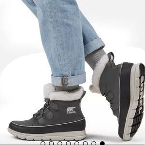 Sorel Explorer Carnivaln Waterproof Boot with Faux Fur Collar